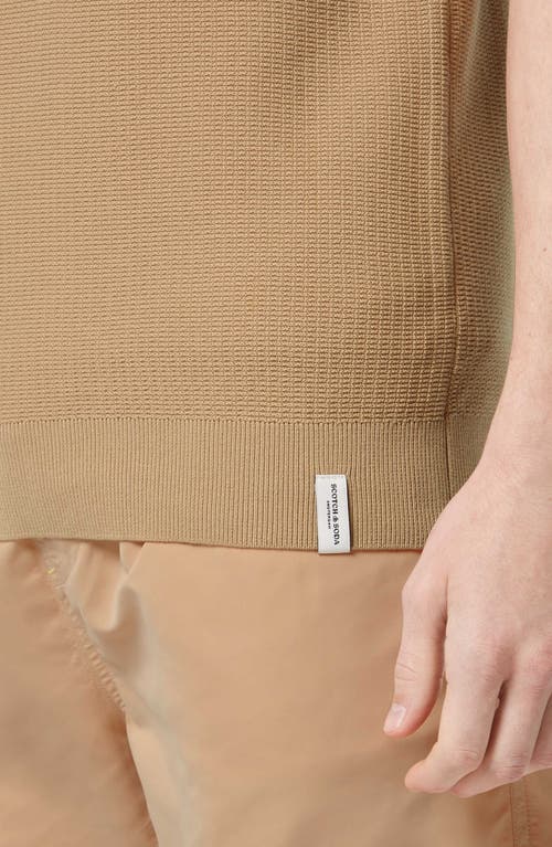 SCOTCH & SODA SCOTCH & SODA TEXTURED COTTON KNIT POLO