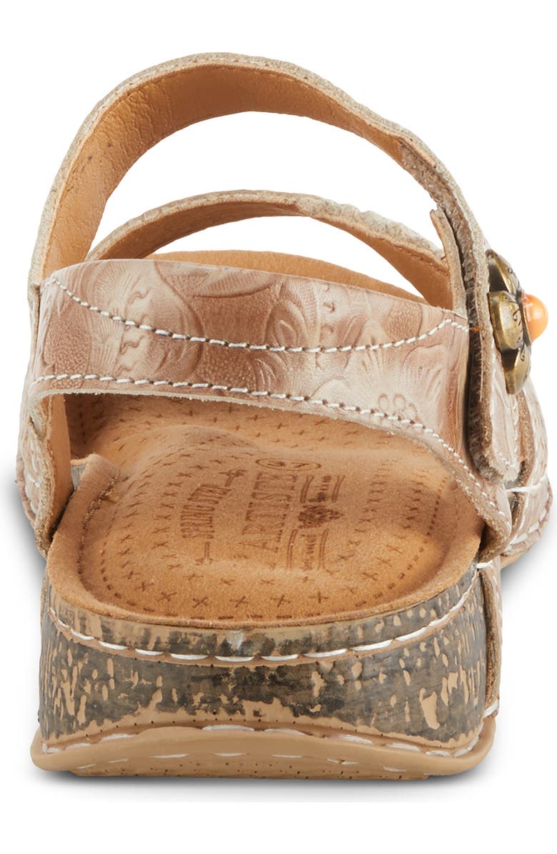 L'Artiste by Spring Step Popular Asymmetric Ankle Strap Sandal, Alternate, color, Grey