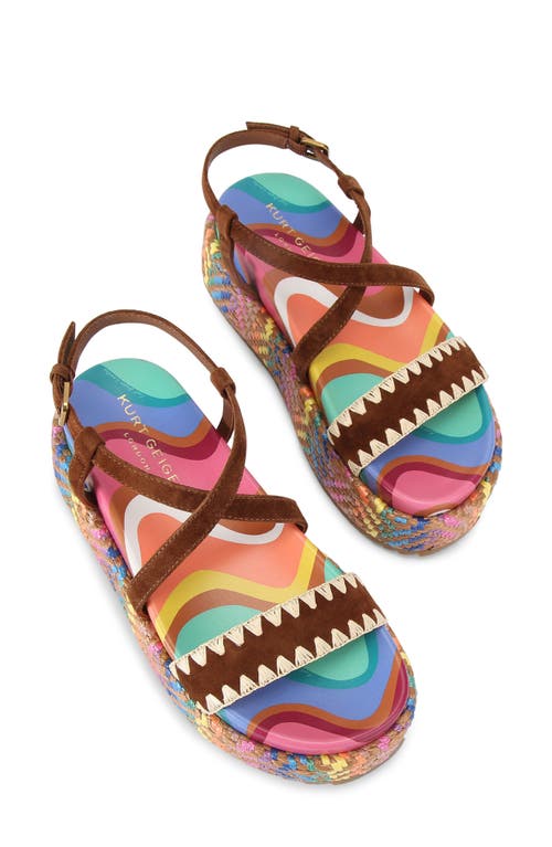 Kurt Geiger London Chelsea Flatform Sandal In Multi