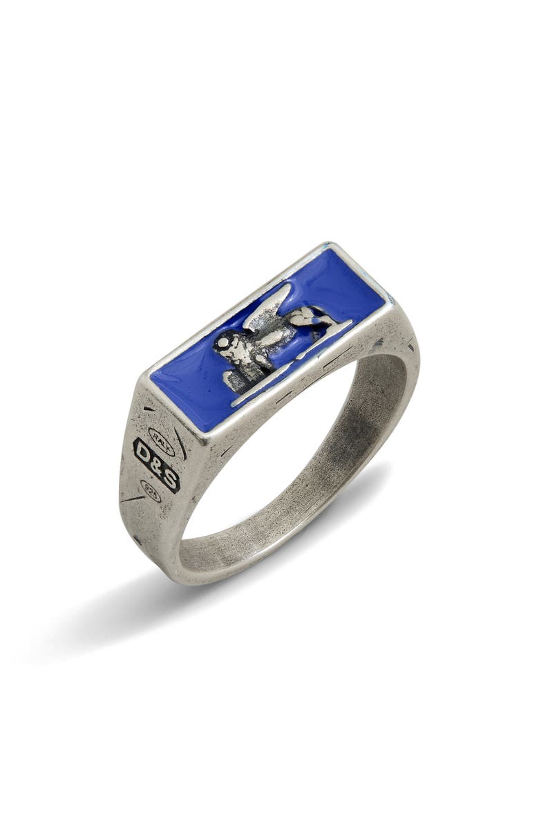 Degs & Sal Venetian Lion Ring, Main, color, Royal Blue