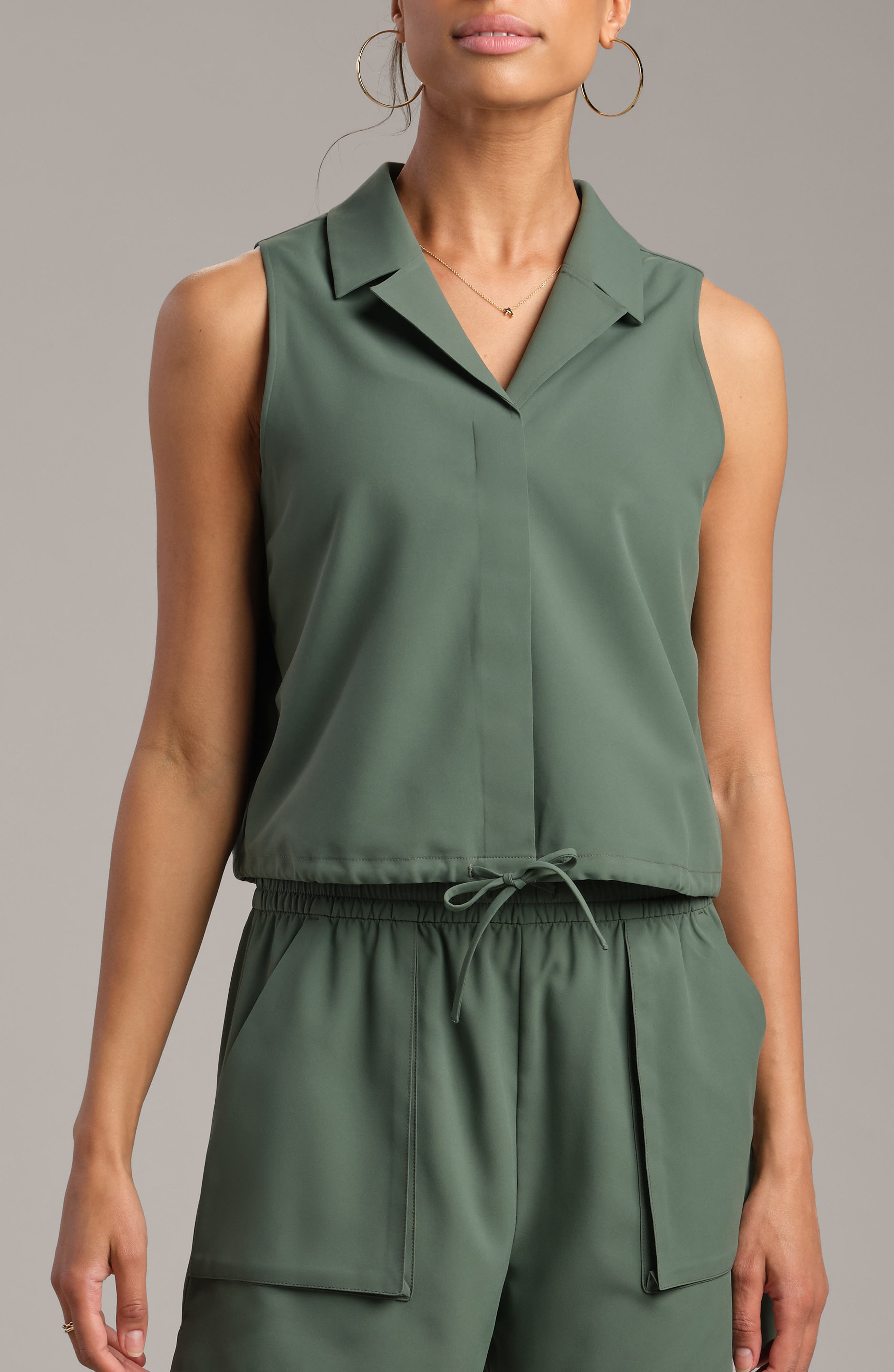 Mirage Sleeveless Performance Button-Up Shirt