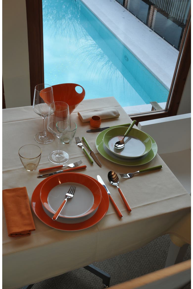 Fantasia 5-Piece Place Setting, Alternate, color, CARROT