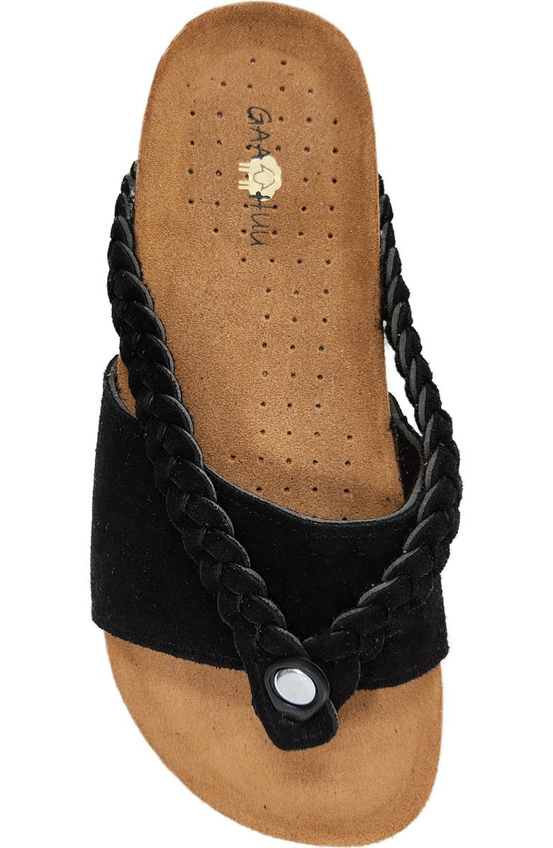GAAHUU Braided Slide Sandal, Alternate, color, Black