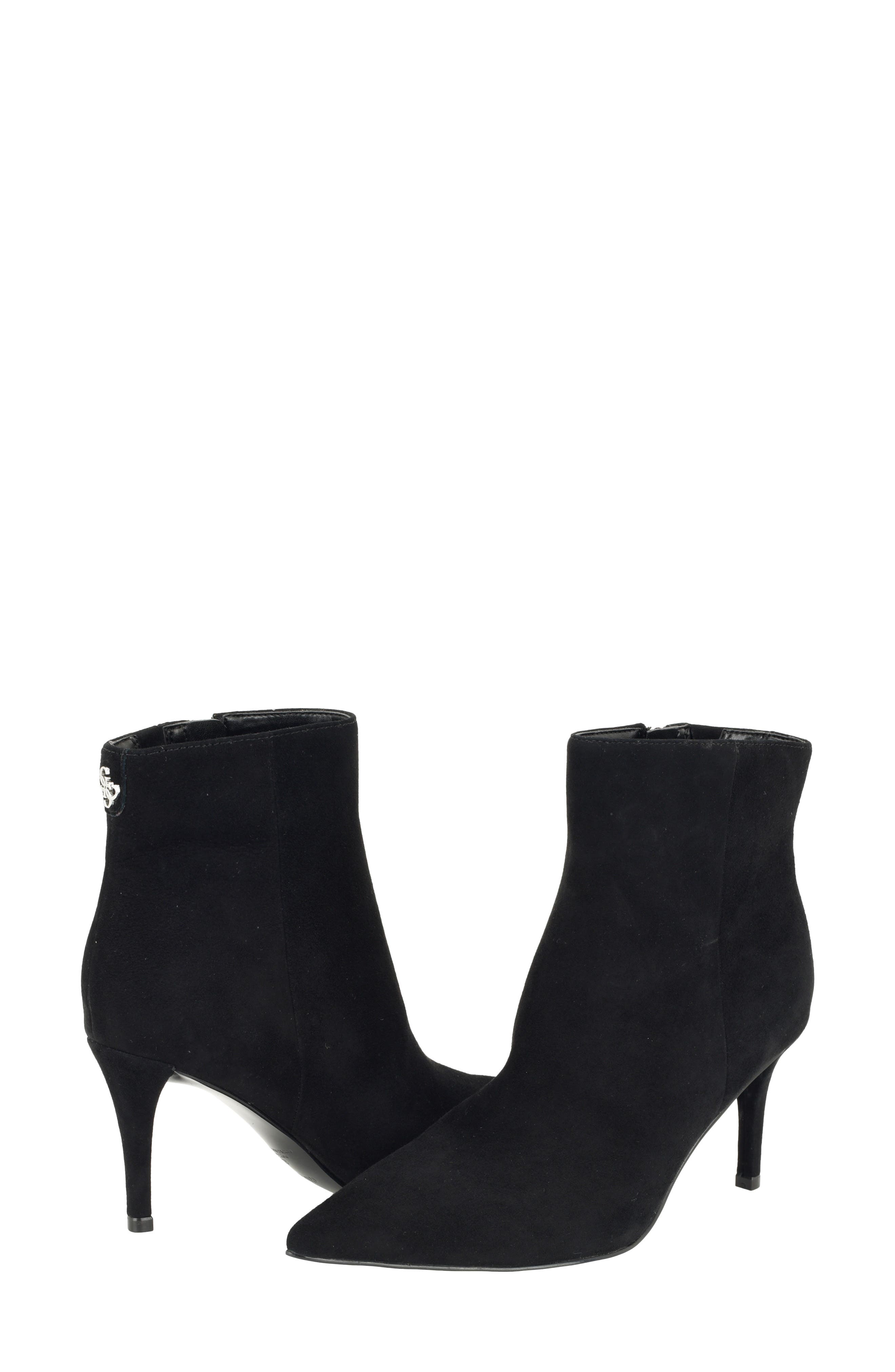 Austina Pointed Toe Bootie, Alternate, color, BLACK