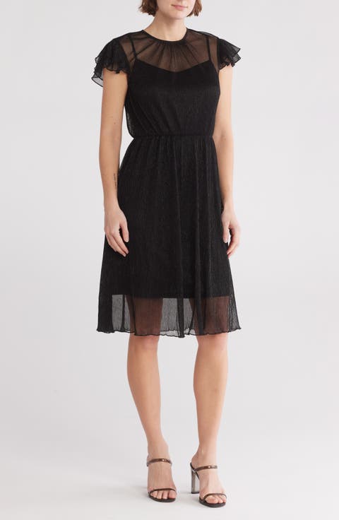 Short Sleeve Sparkle Dress