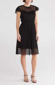 WISHLIST Short Sleeve Sparkle Dress