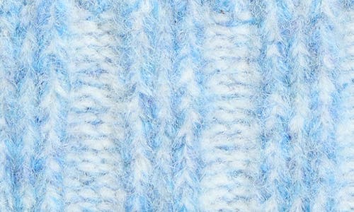 Melrose And Market Marled Cable Knit Beanie In Blue