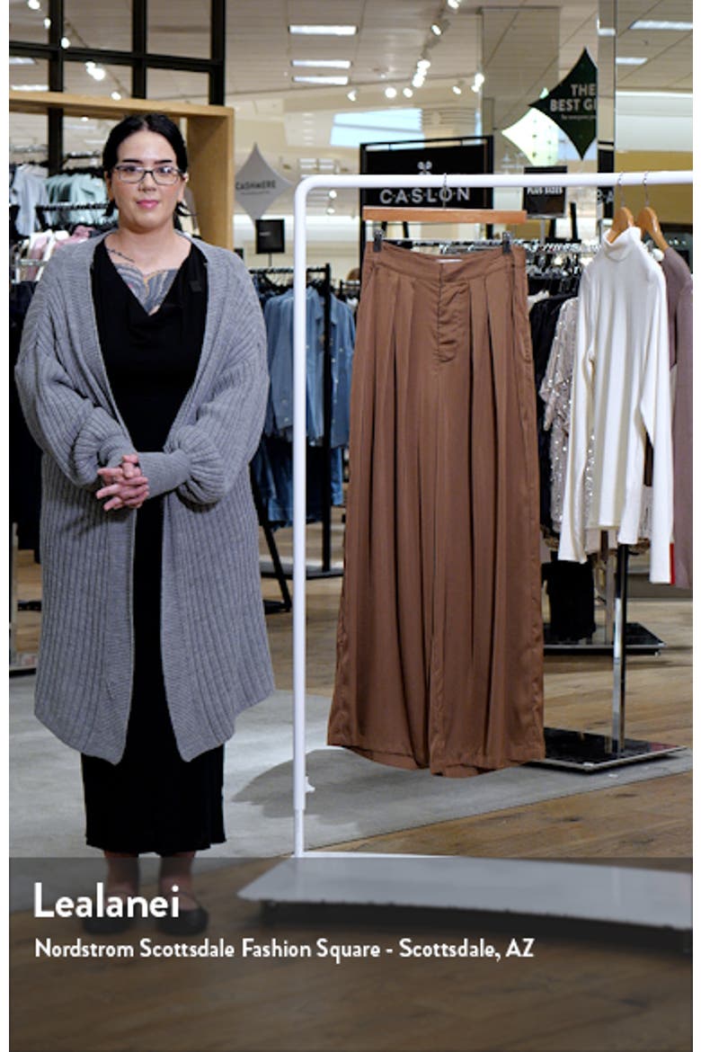 Wellington Wide Leg Satin Pants video