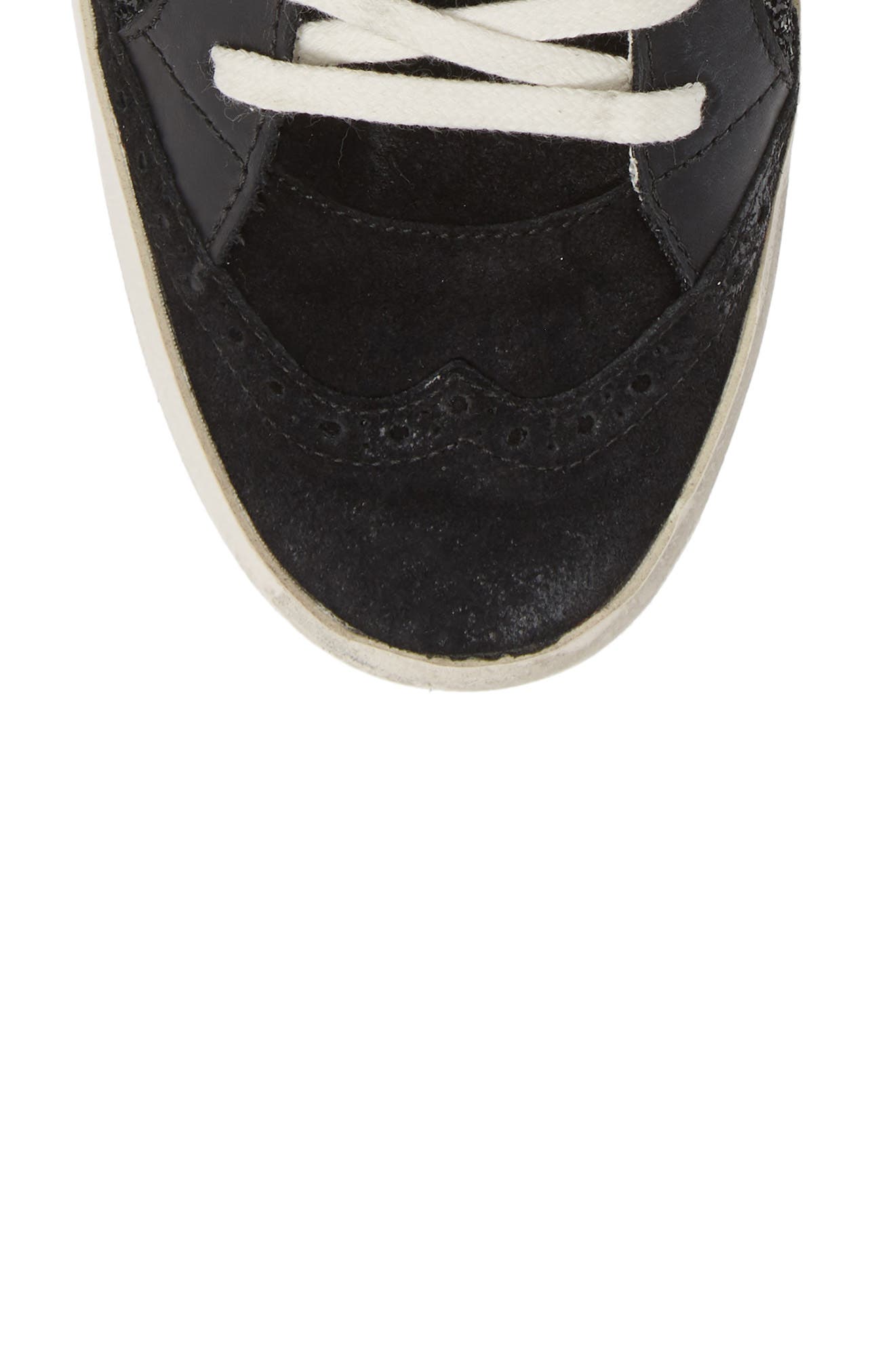 Golden Goose Mid Top Sneaker, Alternate, color, Black/ Yellow/ Silver