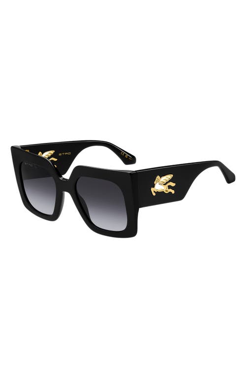 Etro 53mm Gradient Square Sunglasses