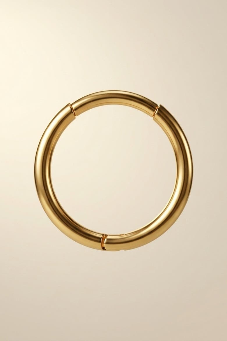 14K Gold Hoop Classic Single Earring, Main, color, 14 K Yellow Gold