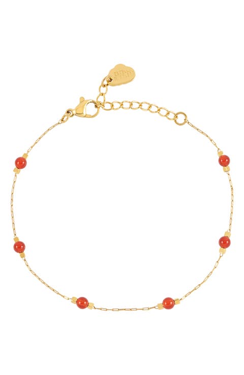 Wellness Blue Lace Agate Paperlink Chain Bracelet