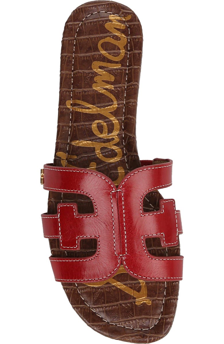 Sam Edelman Bay Cutout Slide Sandal - Wide Width Available, Alternate, color, Summer Red