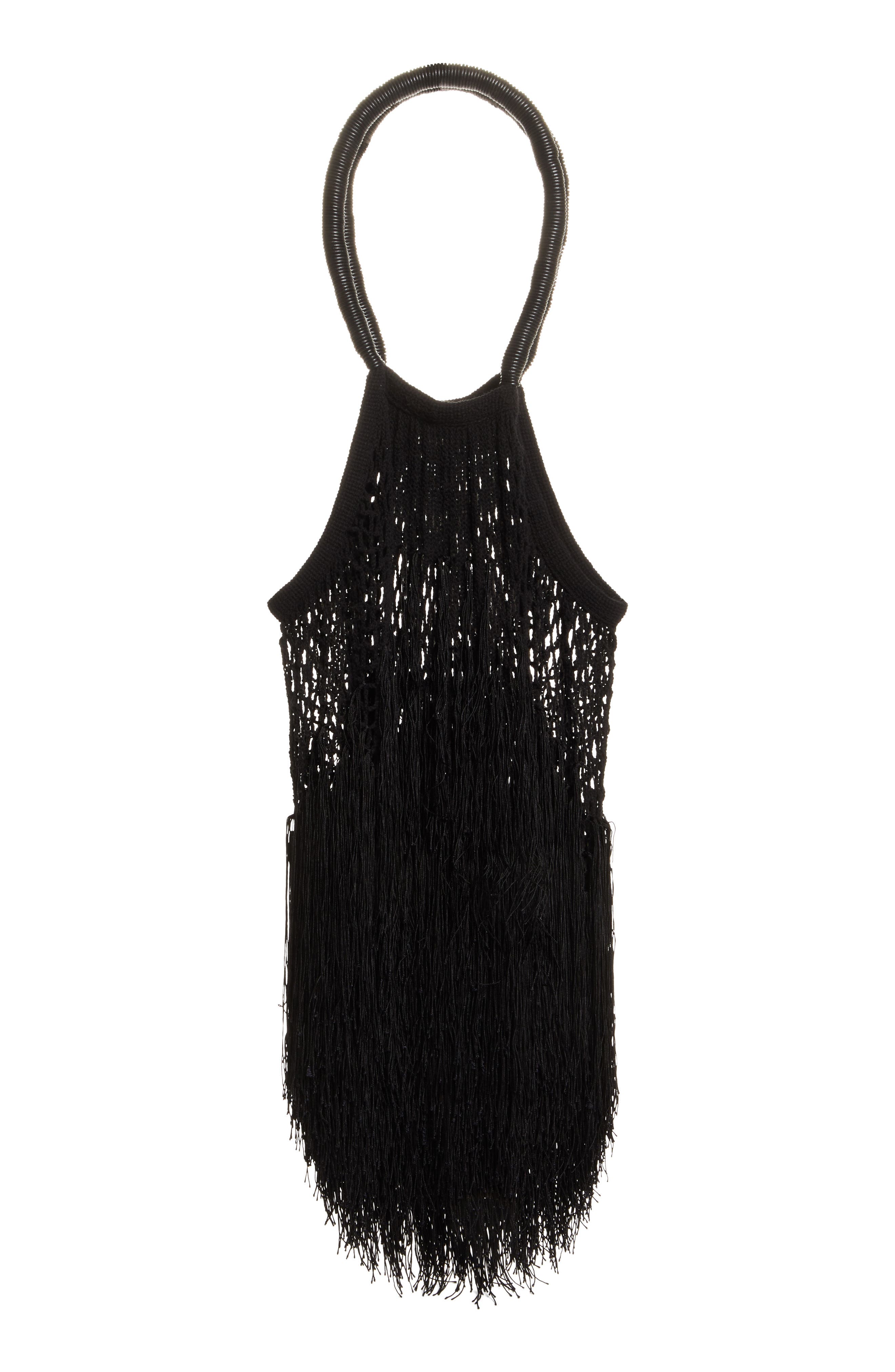 Petit Kouraj Large Fringe Top Handle Bag, Alternate, color, 