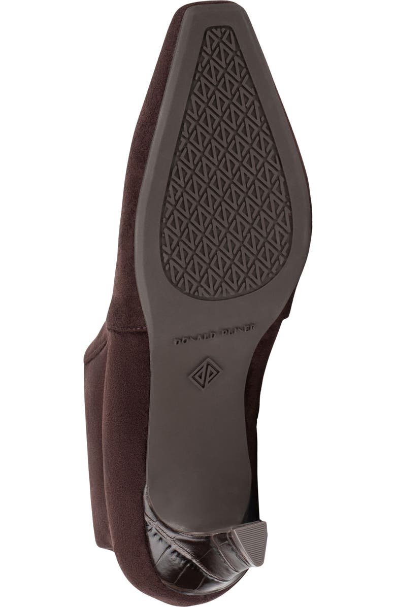 Donald Pliner Kitten Heel Knee High Boot, Alternate, color, Dark Brown