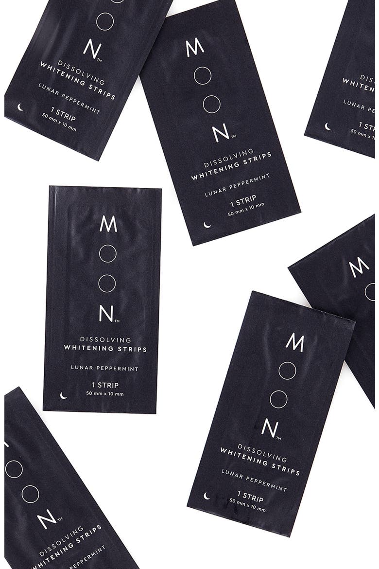 Lunar Peppermint Dissolving Teeth Whitening Strips, Alternate, color, NO COLOR
