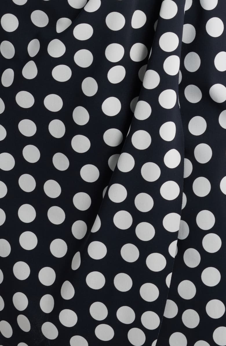 Chiara Boni La Petite Robe Gekan Polka Dot Sheath Dress, Alternate, color, Bette Small Black