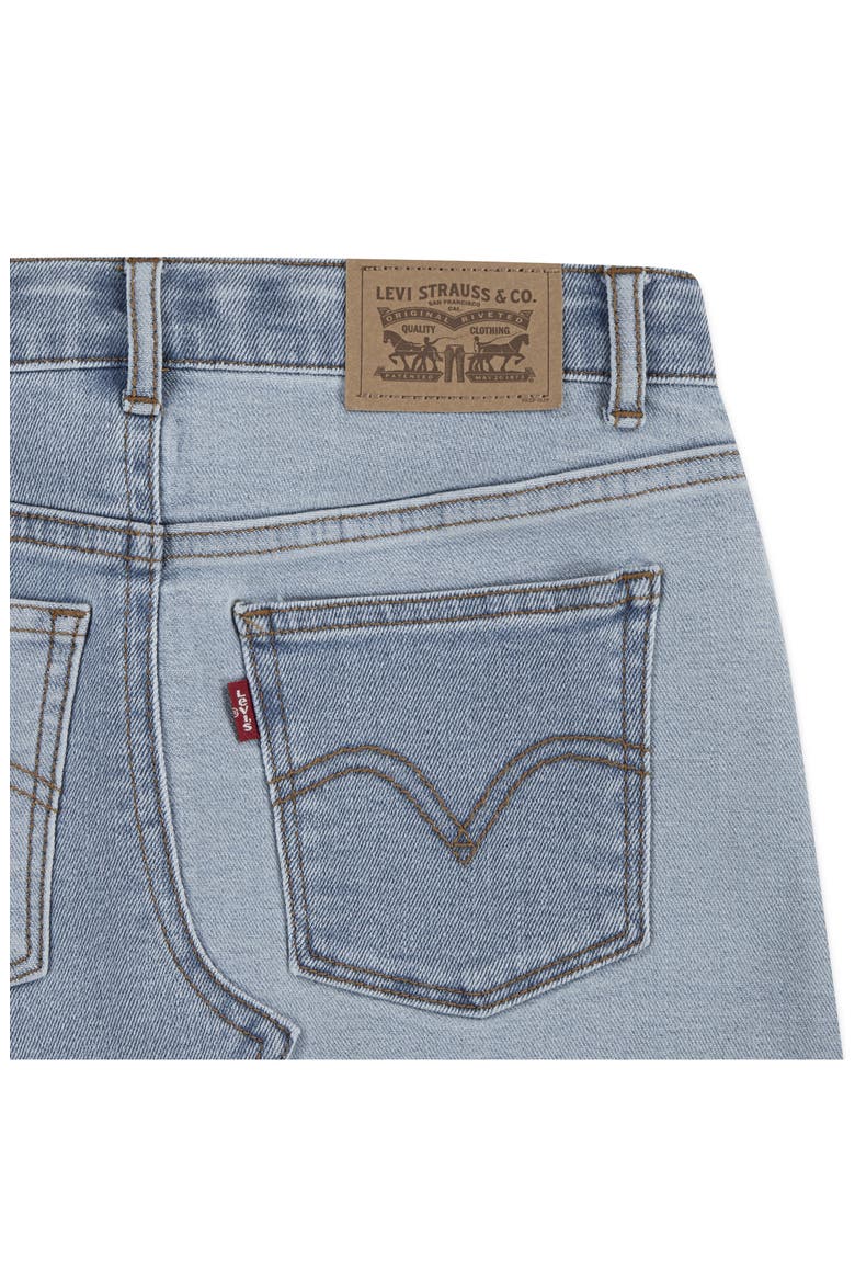 Kids' Embroidered Mash Up Denim Miniskirt, Alternate, color, FULLY BAKED