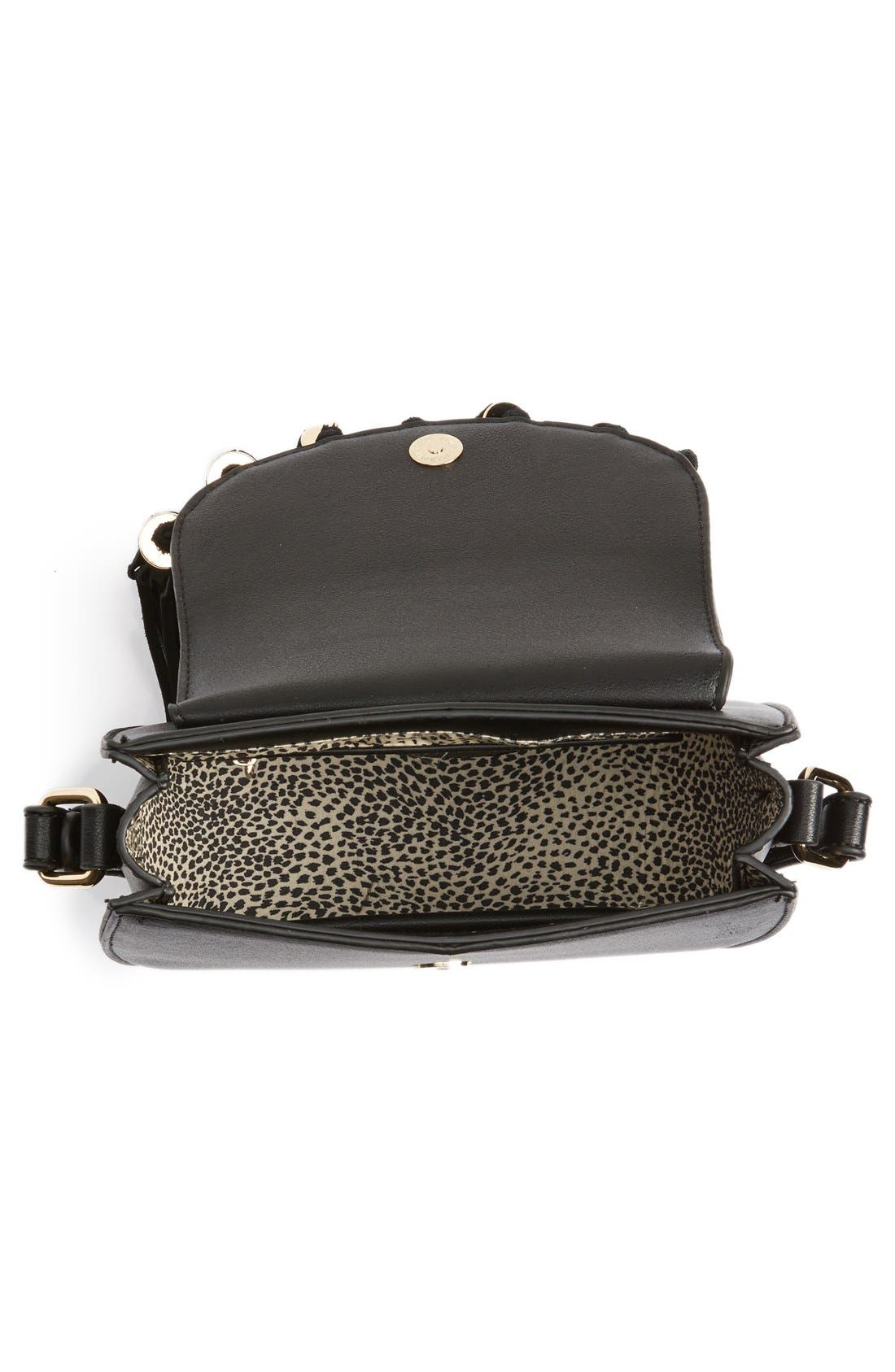 Emperia Faux Leather Crossbody Bag, Alternate, color, Black