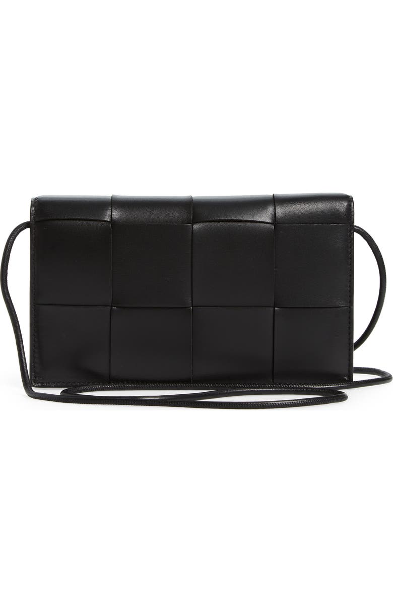 Bottega Veneta Mini Intrecciato Leather Crossbody Bag, Alternate, color,