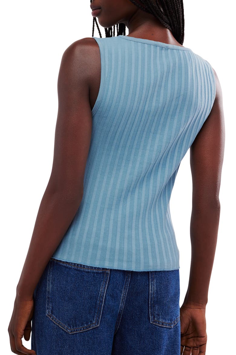 Tilly Rib Button-Up Top, Alternate, color, OCEAN VIEW