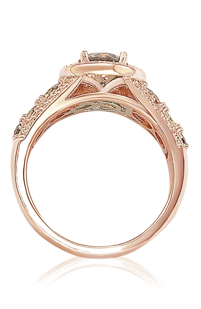 SUZY LEVIAN Rose Tone Sterling Silver CZ Pave Ring, Alternate, color, 