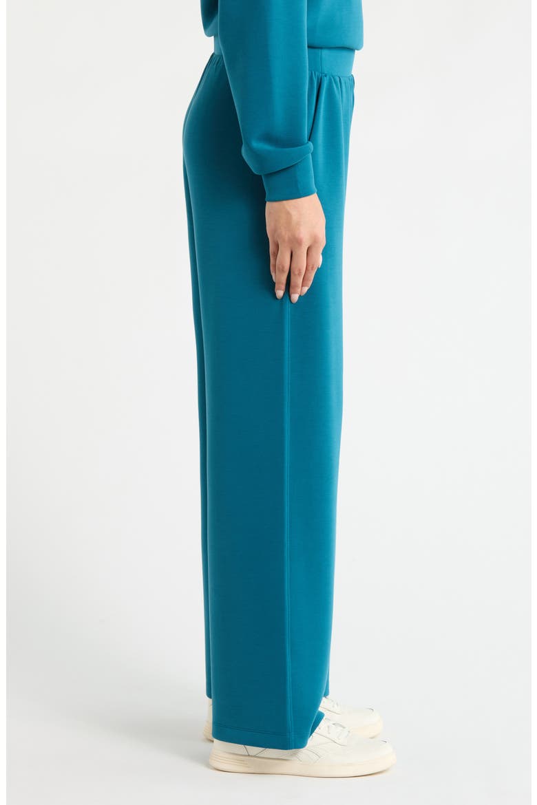 Ultra Soft High Waist Straight Leg Pants, Alternate, color, TEAL SEAGATE
