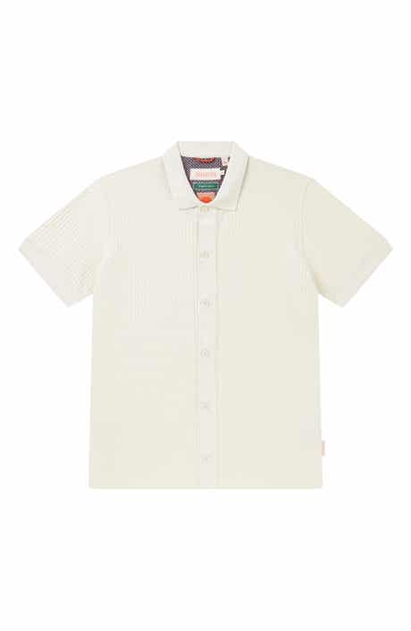 Sealskinz Jacquard Knit Short Sleeve Button-Up Shirt