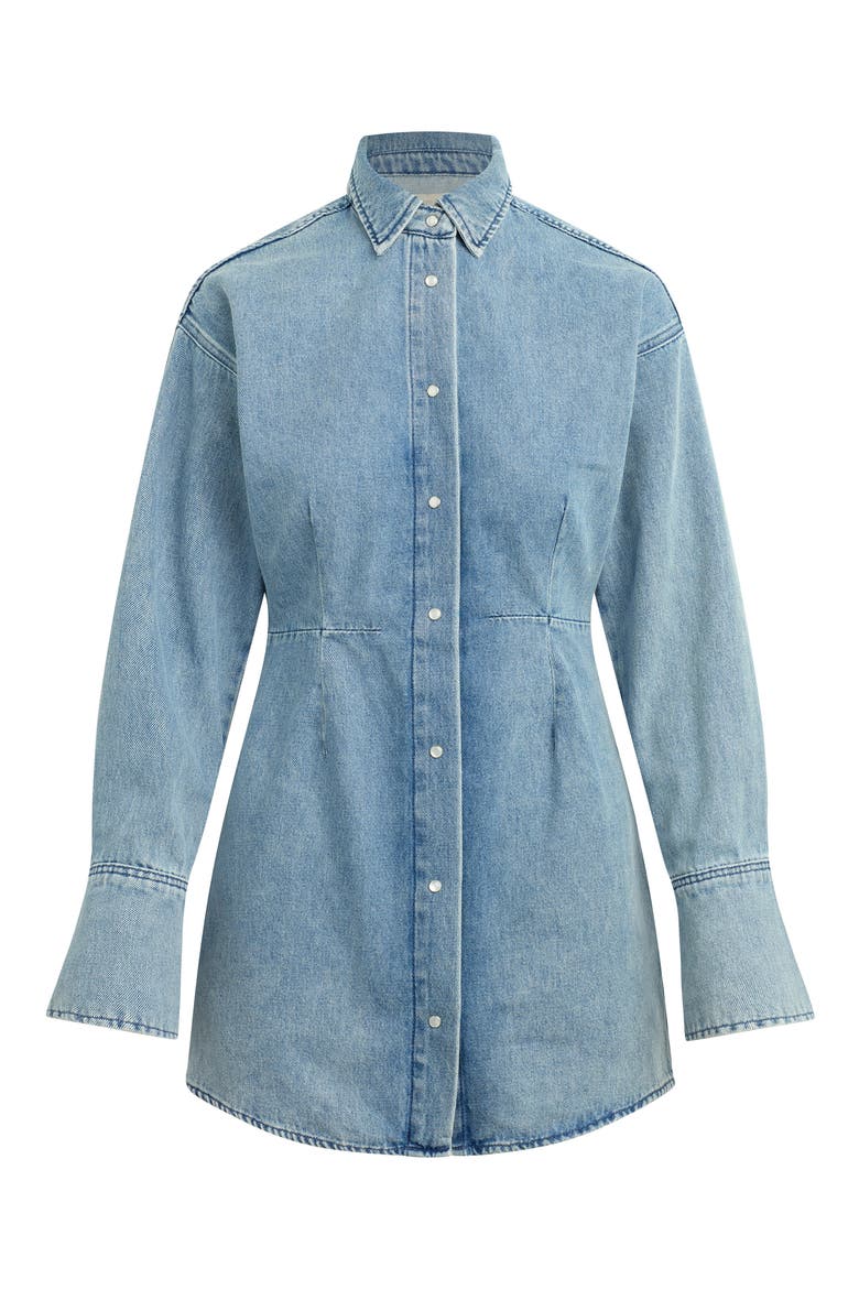 The Eyes On Me Denim Mini Shirtdress, Alternate, color, LEXINGTON