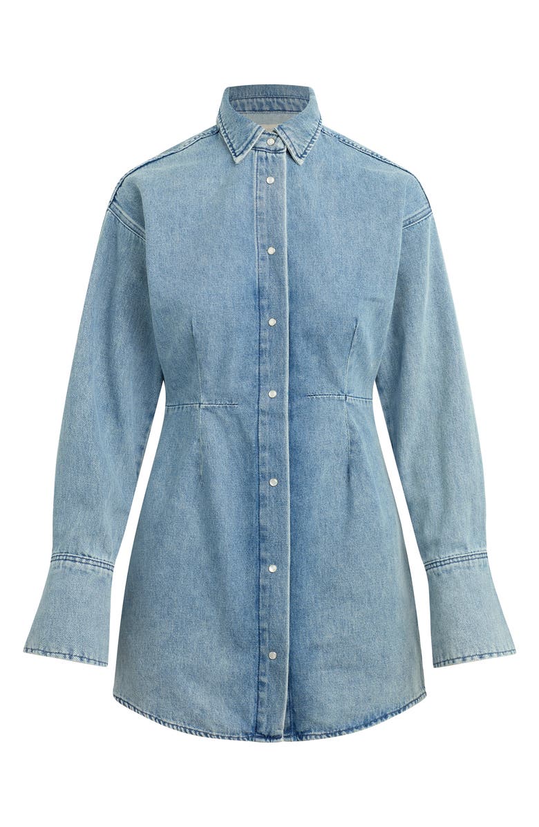 Favorite Daughter The Eyes On Me Denim Mini Shirtdress, Alternate, color, Lexington