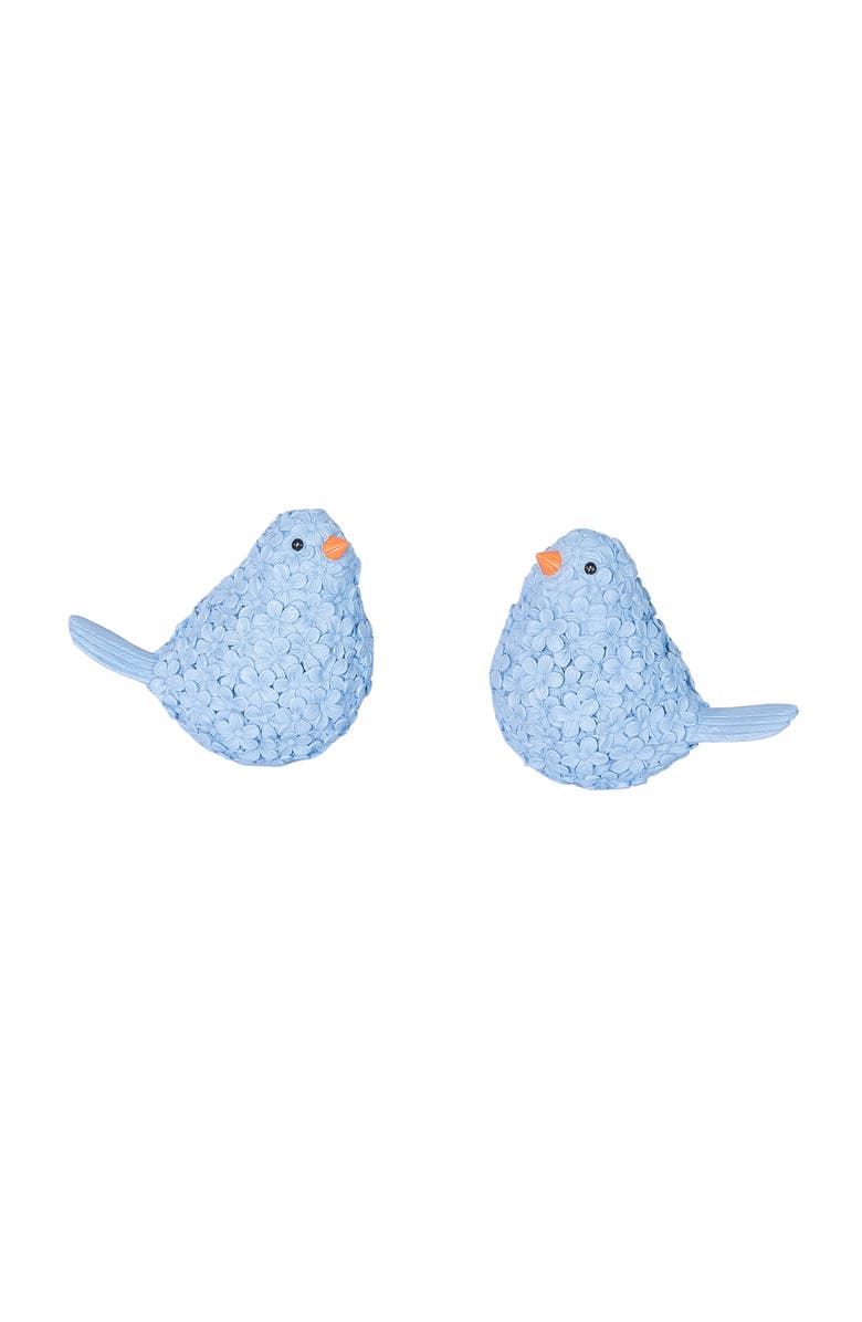Gallerie II Blue Floral Birds Small Decorative Figurines Assortment of 2, Main, color, Blue