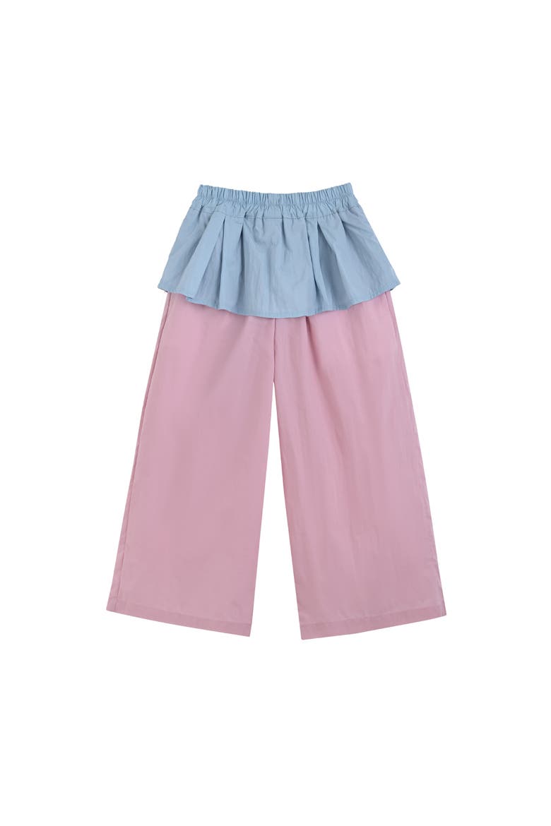 Pants with Overlay, Alternate, color, Pink