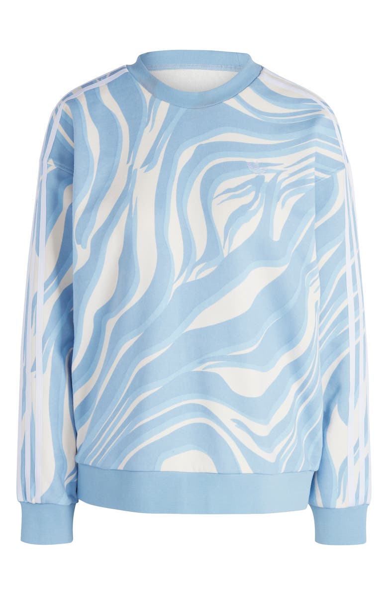 adidas Originals Abstract Animal Print Sweatshirt, Alternate, color,