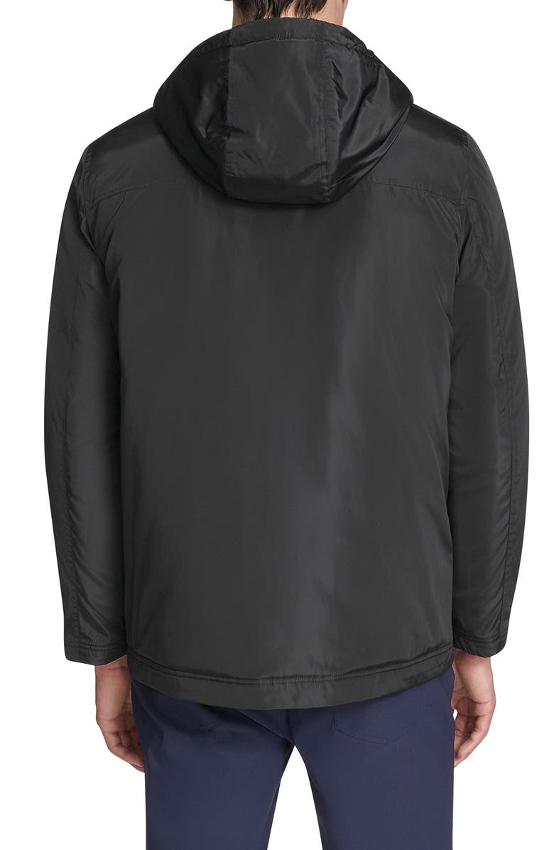 Kenneth Cole New York Hooded Utility Pocket Jacket, Alternate, color, Black