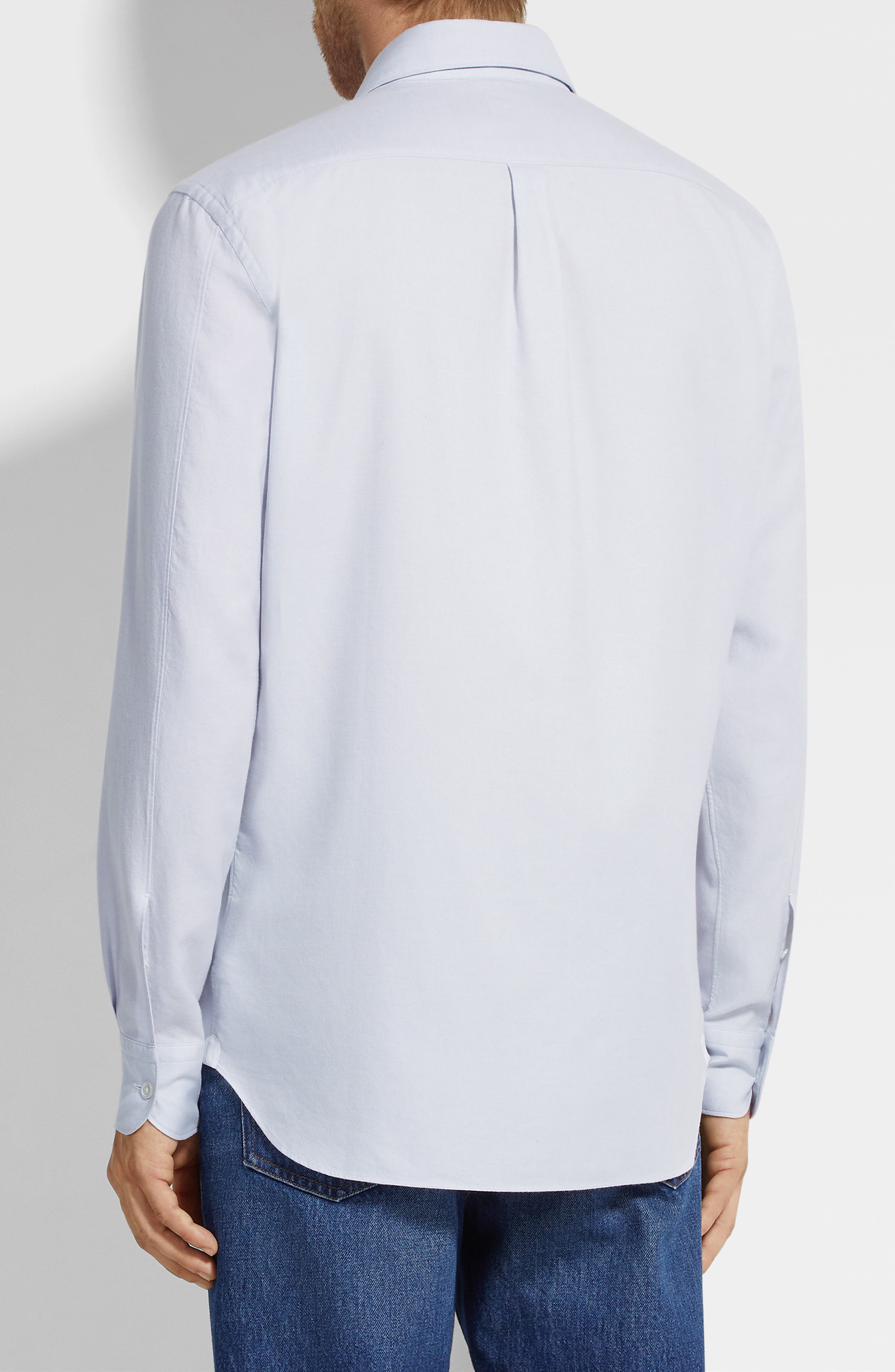 Cashco Cashmere & Cotton Button-Down Shirt - image 2