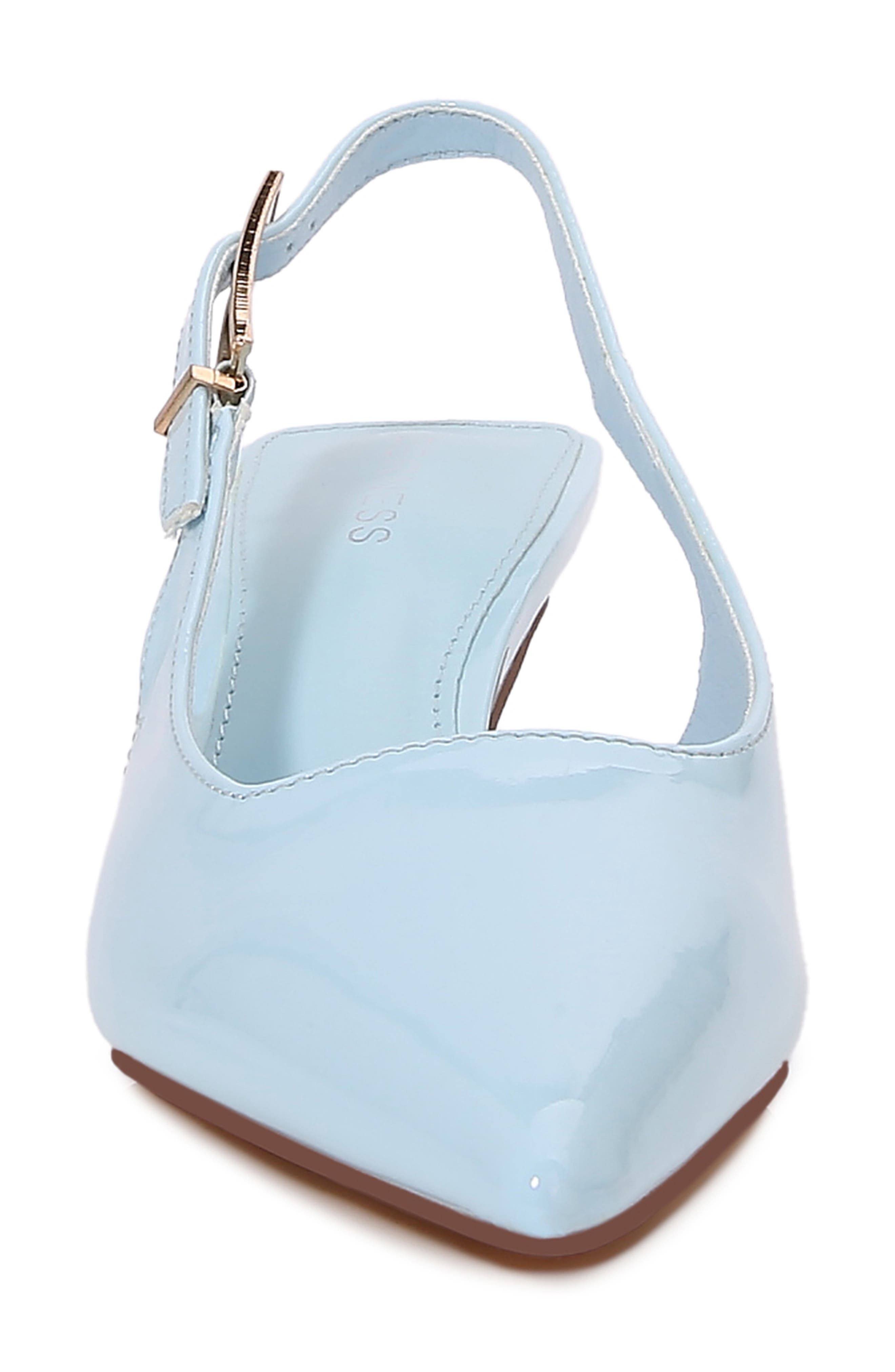 BERNESS Cassandra Pointed Toe Slingback Pump, Alternate, color, Blue