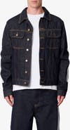 mnml Raw Skeletion Denim Trucker Jacket