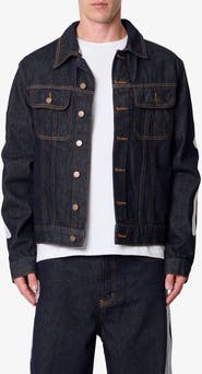 mnml Raw Skeletion Denim Trucker Jacket