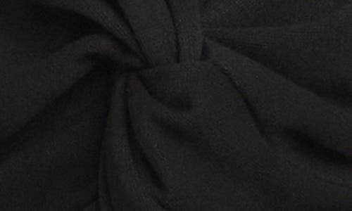 Fifteen Twenty Krista Front Twist Knit Top In Black