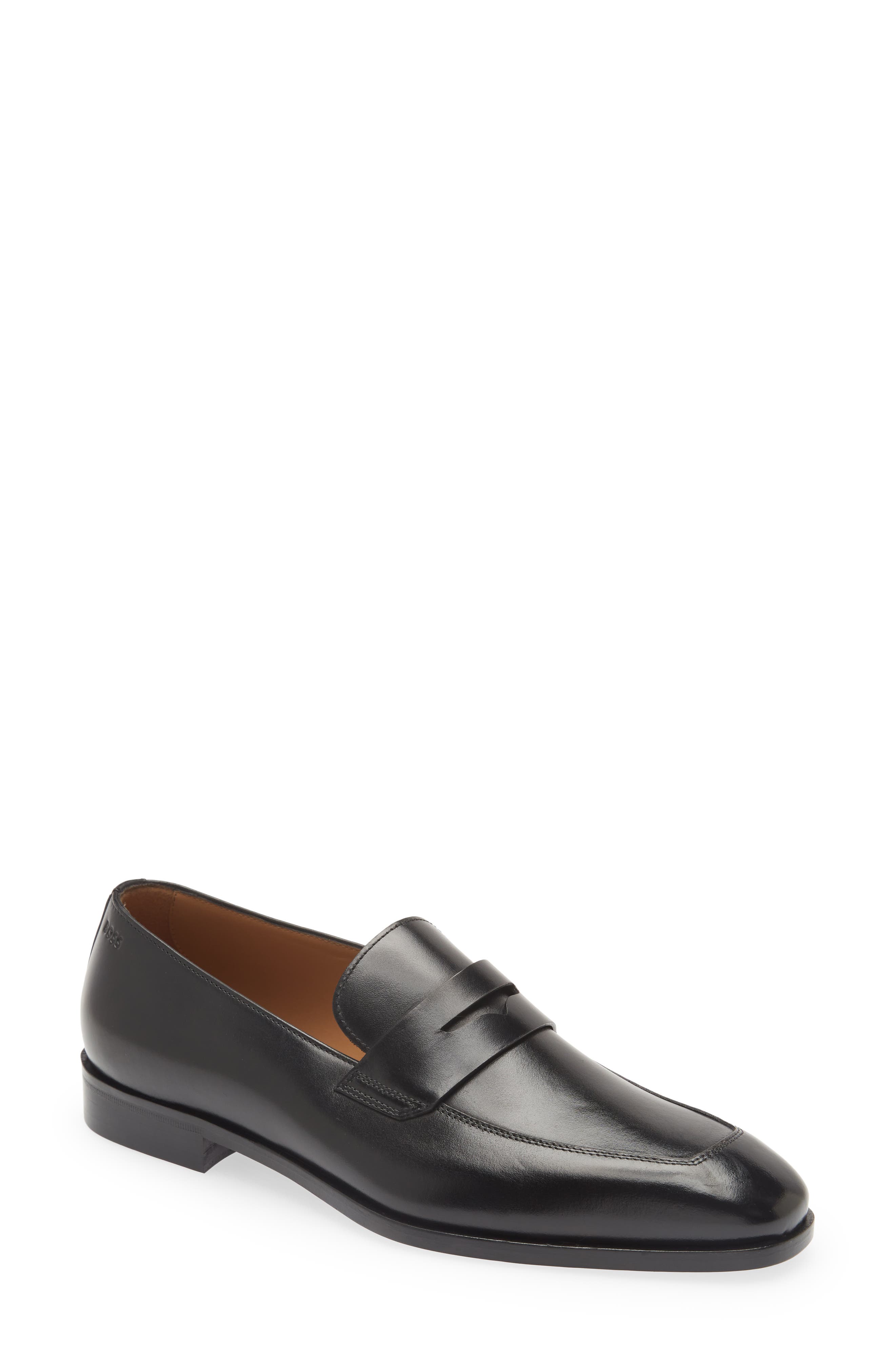Lisbon Penny Loafer, Main, color, BLK