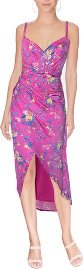 RACHEL Rachel Roy Bree Printed Wrap Midi Dress Nordstrom