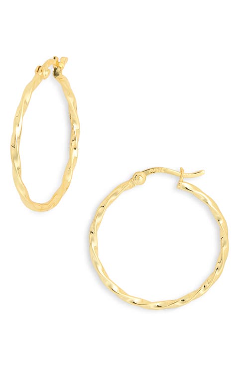Twist Hoop Earrings