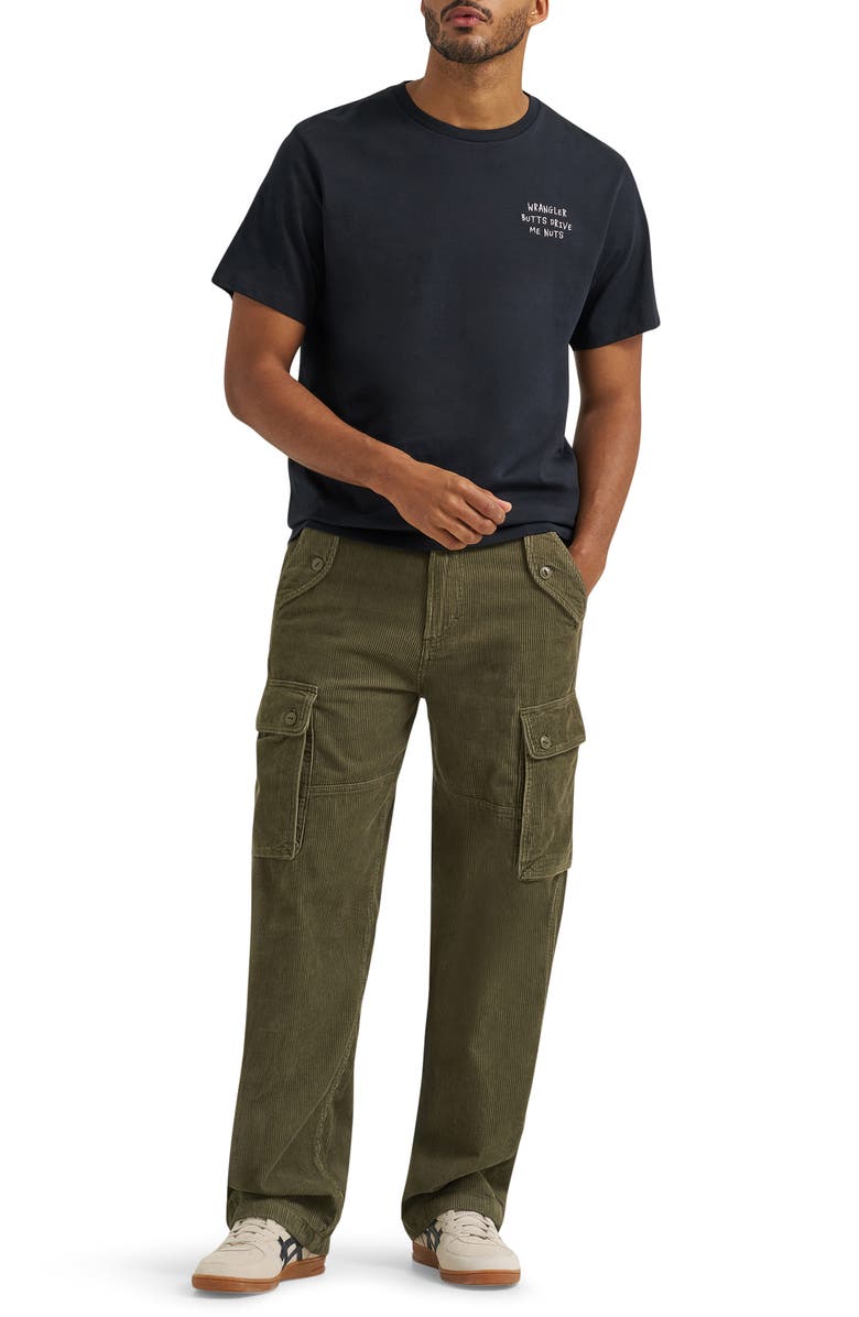 Wrangler Butts Embroidered T-Shirt, Alternate, color, Black