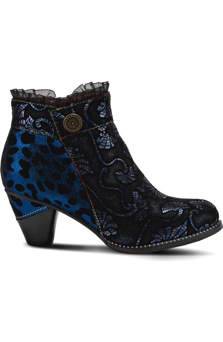 L'Artiste by Spring Step L'Artiste Dessa Bootie, Alternate, color, Navy Multi Suede
