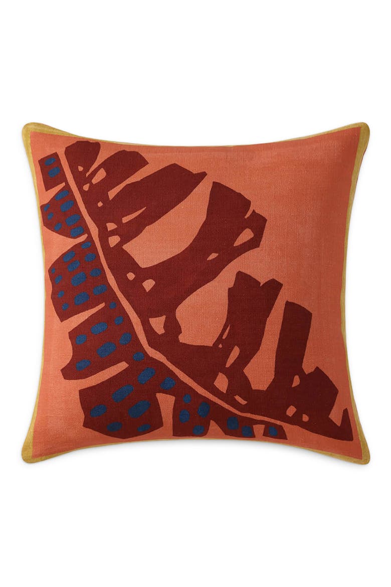 Leaf Sketch Accent Pillow, Main, color, KOI
