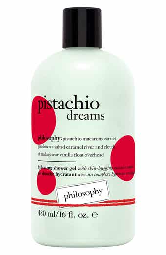 philosophy pistachio dreams hydrating shower gel, bubble bath & shampoo