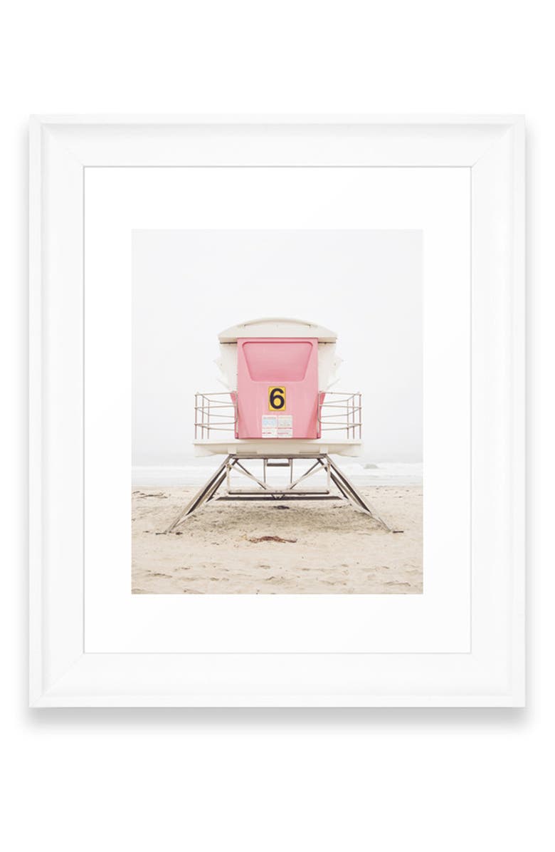 Deny Designs Pink Tower Art Print, Main, color, 
