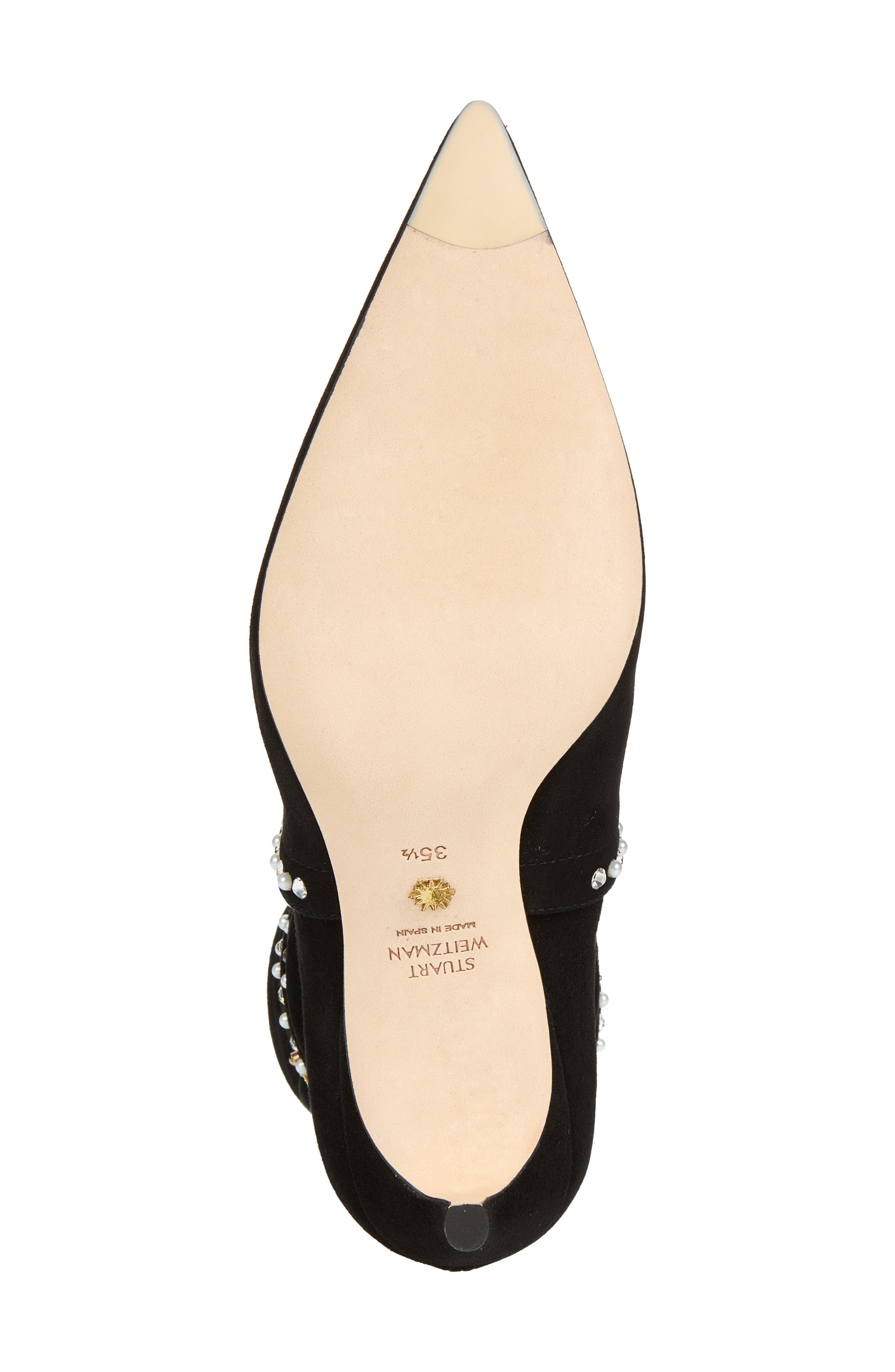 Shine 75 Pointed Toe Bootie, Alternate, color, BLACK
