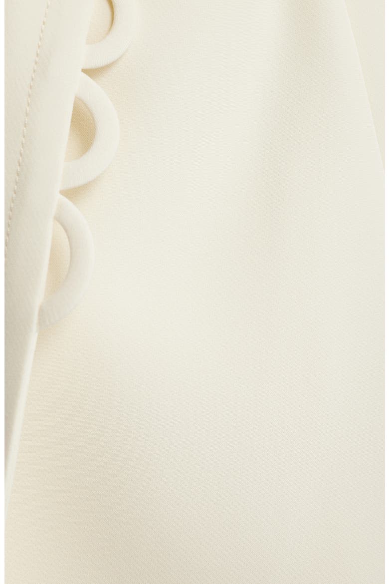 Avril Scallop Trim Tie Waist Blazer, Alternate, color, CREAM