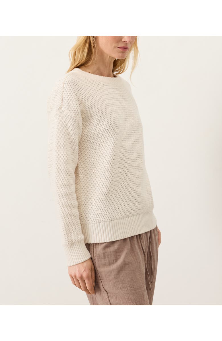 Pact Organic Cotton Shoreline Pullover Sweater, Alternate, color, Cream